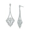 1/4 CT. T.W. Diamond Pendulum Drop Earrings in Sterling Silver
