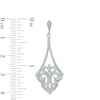 1/4 CT. T.W. Diamond Pendulum Drop Earrings in Sterling Silver