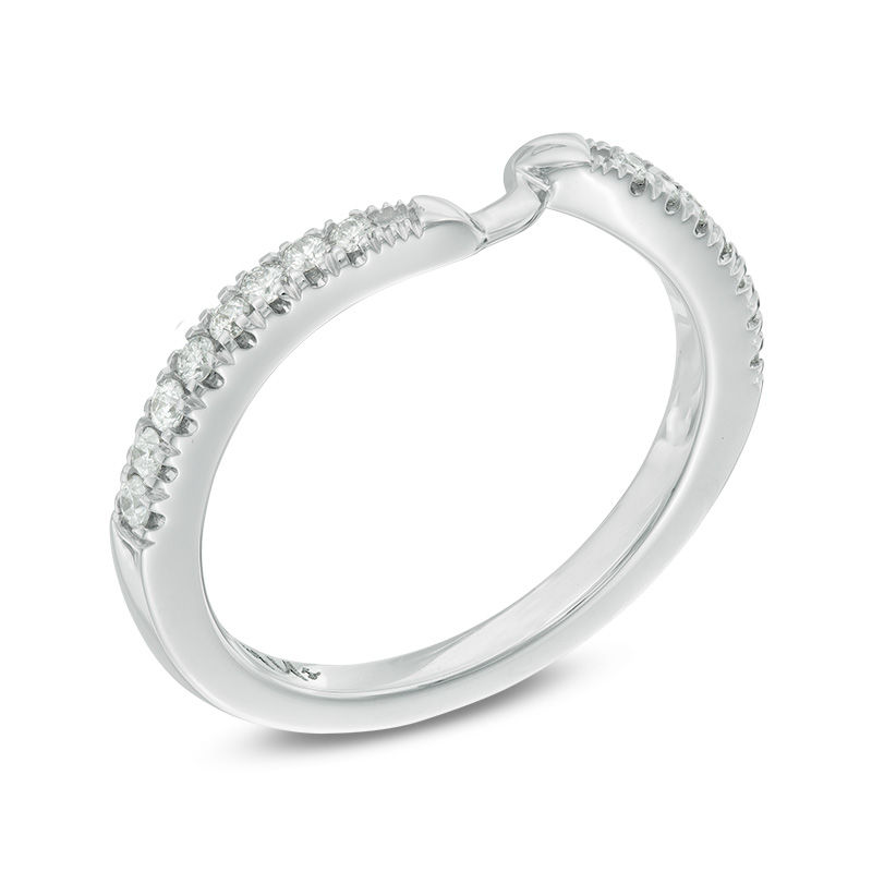 Ever Us 1 5 CT. T.W. Diamond Contour Band in 14K White Gold Zales Outlet