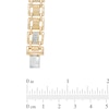 Thumbnail Image 1 of Men's 1/4 CT. T.W. Diamond Ladder Bracelet in 10K Gold - 8.5"