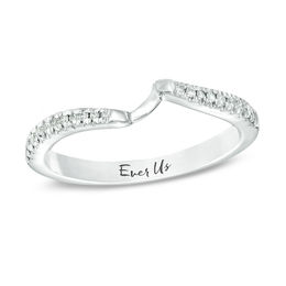Ever Us® 1/8 CT. T.W. Diamond Contour Band in 14K White Gold