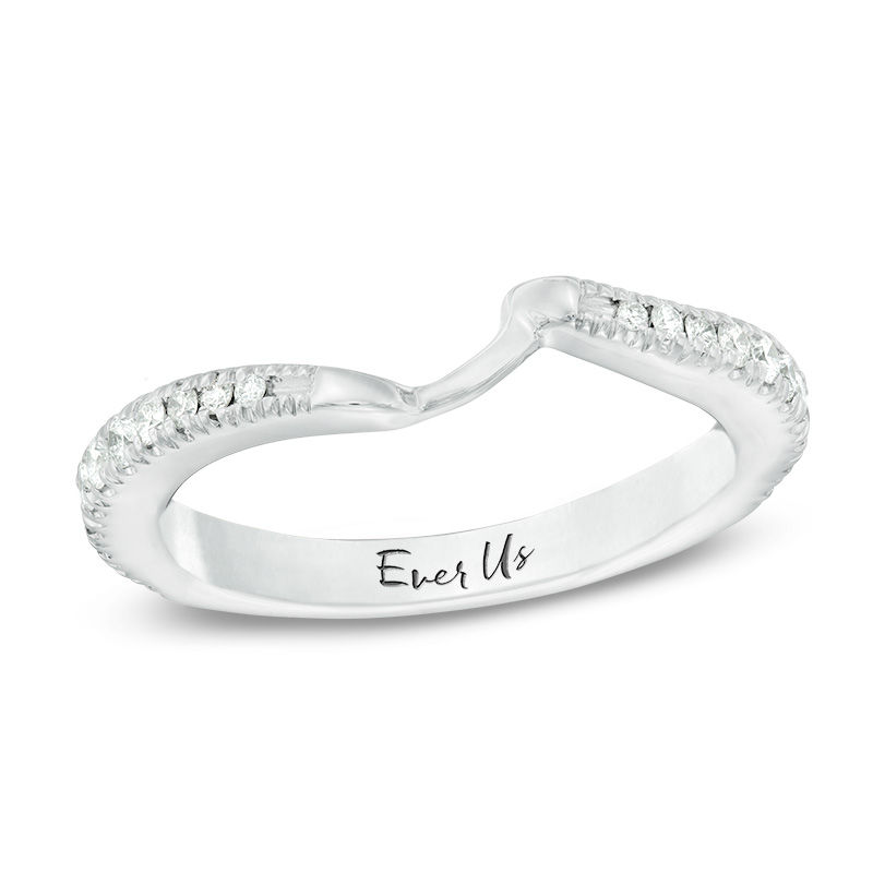 Ever Us® 1/3 CT. T.W. Diamond Contour Band in 14K White Gold