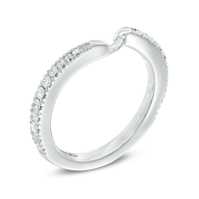 Ever Us® 1/3 CT. T.W. Diamond Contour Band in 14K White Gold