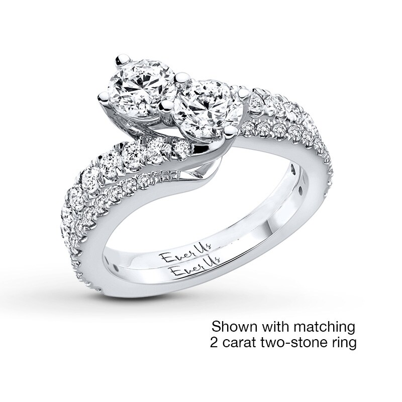 Main Image 3 of Ever Us® 1/3 CT. T.W. Diamond Contour Band in 14K White Gold
