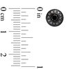 Thumbnail Image 2 of 1/2 CT. T.W. Black Diamond Frame Stud Earrings in Stainless Steel with Black IP