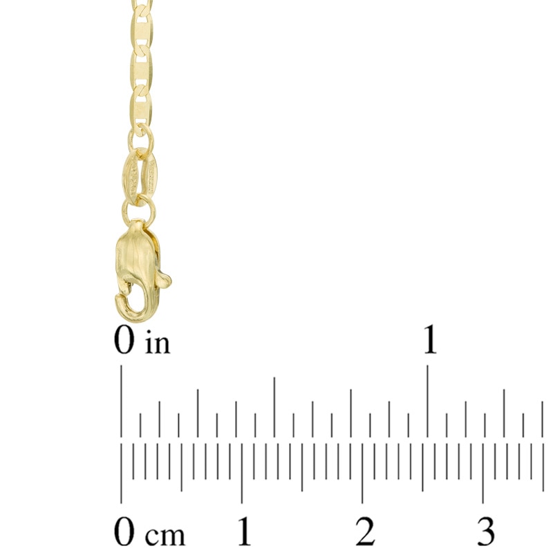 Main Image 2 of Ladies' 1.7mm Mariner Chain Necklace in Solid 10K Gold - 18"