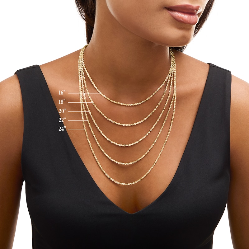 Main Image 3 of Ladies' 1.7mm Mariner Chain Necklace in Solid 10K Gold - 18"