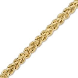 Double Row Braided Rope Chain Bracelet in 10K Gold - 7.25&quot;