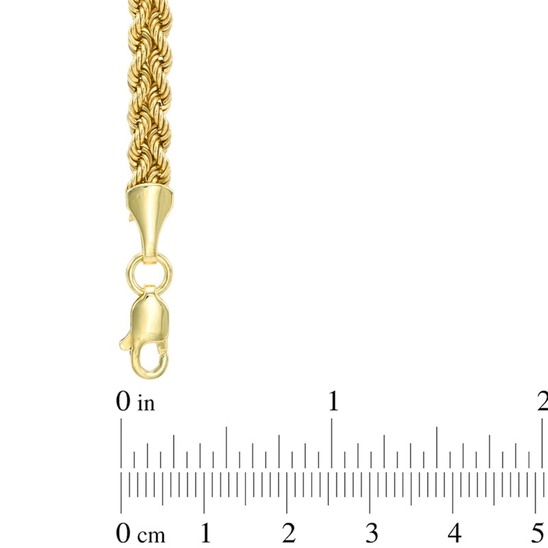 Main Image 2 of Double Row Braided Rope Chain Bracelet in 10K Gold - 7.25"