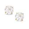 Thumbnail Image 1 of 6.0mm White Topaz Stud Earrings in 14K Gold