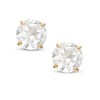 Thumbnail Image 0 of 6.0mm White Topaz Stud Earrings in 14K Gold