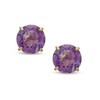 Thumbnail Image 0 of 6.0mm Amethyst Stud Earrings in 14K Gold