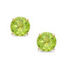 Thumbnail Image 0 of 6.0mm Peridot Stud Earrings in 14K Gold