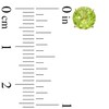 6.0mm Peridot Stud Earrings in 14K Gold