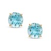 Thumbnail Image 0 of 6.0mm Blue Topaz Stud Earrings in 14K Gold