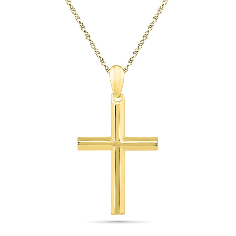 Main Image 1 of Stacked Cross Pendant in 10K Gold