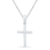 Thumbnail Image 0 of Stacked Cross Pendant in 10K White Gold
