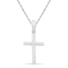 Thumbnail Image 1 of Stacked Cross Pendant in 10K White Gold