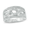 Thumbnail Image 0 of 1/3 CT. T.W. Diamond Interlocking Band in Sterling Silver