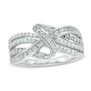 Thumbnail Image 1 of 1/2 CT. T.W. Diamond Knot Ring in Sterling Silver