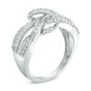 Thumbnail Image 1 of 1/2 CT. T.W. Diamond Knot Ring in Sterling Silver