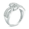 Thumbnail Image 2 of 1/2 CT. T.W. Diamond Knot Ring in Sterling Silver