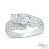 Thumbnail Image 0 of 3/4 CT. T.W. Diamond Past Present Future® Bypass Engagement Ring in 10K White Gold