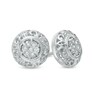 Thumbnail Image 1 of Diamond Accent Scroll Stud Earrings in Sterling Silver