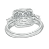 Thumbnail Image 2 of 1-1/4 CT. T.W. Diamond Layered Square Frame Past Present Future® Ring in 14K White Gold