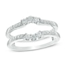 Thumbnail Image 1 of 1/3 CT. T.W. Diamond Frame Solitaire Enhancer in 10K White Gold