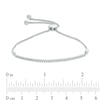 Thumbnail Image 2 of 1/4 CT. T.W. Diamond Bar Bolo Bracelet in 10K White Gold - 8.0"