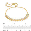 Thumbnail Image 2 of 1/2 CT. T.W. Diamond "S" Bar Bolo Bracelet in 10K Gold - 9.5"