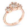 EFFY™ Collection 1 CT. T.W. Diamond Three Stone Cluster Ring in 14K Rose Gold