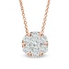 Thumbnail Image 1 of EFFY™ Collection 1 CT. T.W. Composite Diamond Pendant in 14K Rose Gold