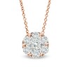 Thumbnail Image 0 of EFFY™ Collection 1 CT. T.W. Composite Diamond Pendant in 14K Rose Gold