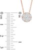 Thumbnail Image 1 of EFFY™ Collection 1 CT. T.W. Composite Diamond Pendant in 14K Rose Gold