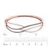 Thumbnail Image 1 of EFFY™ Collection 7/8 CT. T.W. Champagne and White Diamond Bangle in 14K Rose Gold