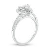 Thumbnail Image 2 of 3/4 CT. T.W. Composite Diamond Heart Frame Engagement Ring in 10K White Gold