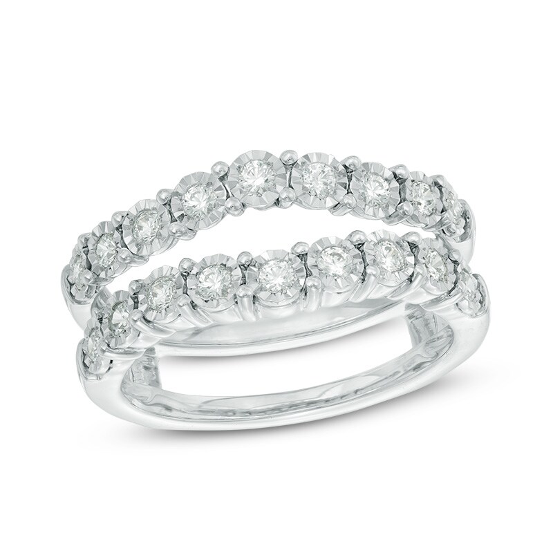Main Image 1 of 1/2 CT. T.W. Diamond Solitaire Enhancer in 14K White Gold