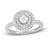 Thumbnail Image 1 of 1/2 CT. T.W. Diamond Double Frame Engagement Ring in 10K White Gold