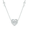 Thumbnail Image 0 of 1/4 CT. T.W. Composite Diamond Key to My Heart Necklace in 10K White Gold