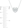 Thumbnail Image 1 of 1/4 CT. T.W. Composite Diamond Key to My Heart Necklace in 10K White Gold