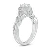 Thumbnail Image 1 of Celebration Ideal 1 CT. T.W. Diamond Frame Loose Braid Shank Engagement Ring in 14K White Gold (I/I1)