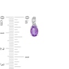 Thumbnail Image 3 of Oval Amethyst and Lab-Created White Sapphire Pendant, Earrings and Ring Set in Sterling Silver - Size 7