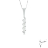 Thumbnail Image 1 of Sirena™ Energy 1/3 CT. T.W. Diamond Three Stone Cascading Pendant in 14K White Gold