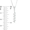 Thumbnail Image 2 of Sirena™ Energy 1/3 CT. T.W. Diamond Three Stone Cascading Pendant in 14K White Gold