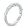 Thumbnail Image 2 of Vera Wang Love Collection 5/8 CT. T.W. Baguette and Round Diamond Alternating Wedding Band in 14K White Gold