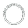 Thumbnail Image 3 of Vera Wang Love Collection 5/8 CT. T.W. Baguette and Round Diamond Alternating Wedding Band in 14K White Gold