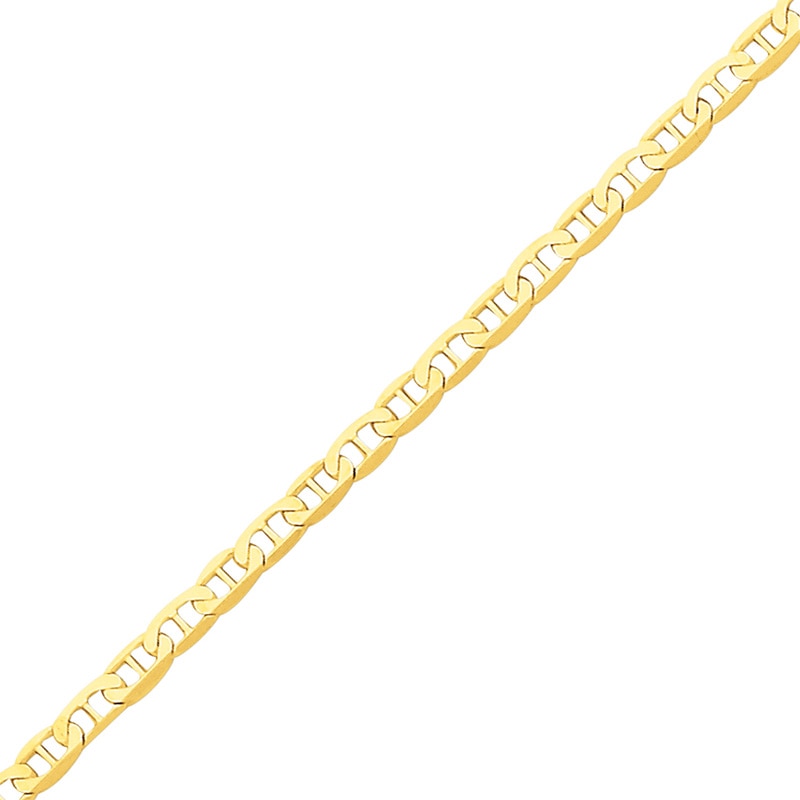 Main Image 1 of Anchor Link Anklet in 14K Gold - 9.0"
