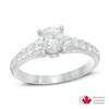Thumbnail Image 0 of 1-1/4 CT. T.W. Certified Canadian Diamond Engagement Ring in 14K White Gold (I/I2)
